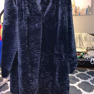 Faux fur coat